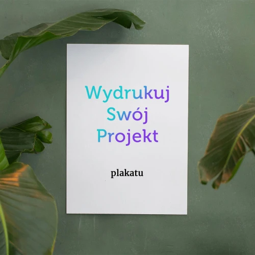 Wydruk plakatu canva - na ozdobnym papierze