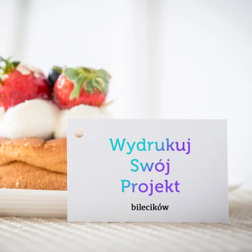 Canva druk karteczek do ciasta