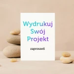 Druk zaproszeń z Canvy 12x17 cm  jednokartkowe