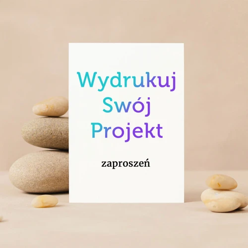 Druk zaproszeń z Canvy 12x17 cm  jednokartkowe