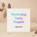 Drukowanie zaproszeń z Canvy kwadratowe, rozkładane - 14,5x14,5 cm