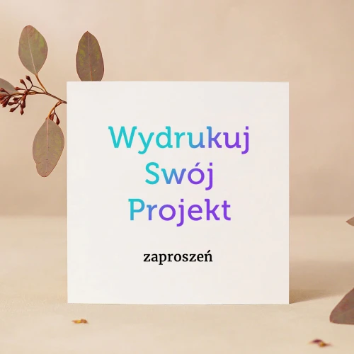 Drukowanie zaproszeń z Canvy kwadratowe, rozkładane - 14,5x14,5 cm