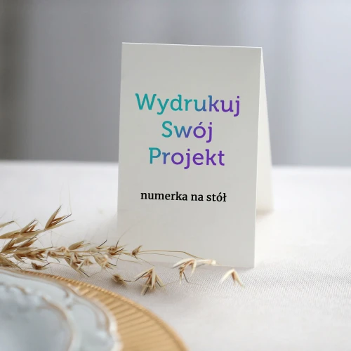 Numerki na stół - canva
