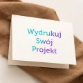 Druk zaproszeń z Canvy - poziome rozkładane zaproszenia A6