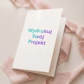 Druk kartki okolicznościowej z Canvy - rozkładana A6 - 10,5x14,8 cm
