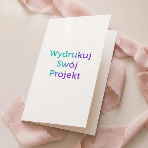 Druk kartki okolicznościowej z Canvy - rozkładana A6 - 10,5x14,8 cm