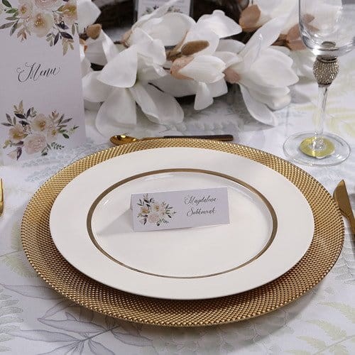 Winietki  z kolekcji satynowej z pięknymi piwoniamiw wersja 2