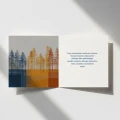 Minimalistyczne kartki firmowe na Boże Narodzenie - 14,5x14,5 cm rozkładane