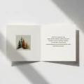 Zimowe kartki firmowe na Boże Narodzenie - 14,5x14,5 cm rozkładane