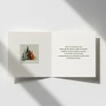 Zimowe kartki firmowe na Boże Narodzenie - 14,5x14,5 cm rozkładane