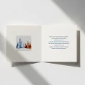 Minimalistyczne kartki firmowe na Boże Narodzenie - 14,5x14,5 cm rozkładane