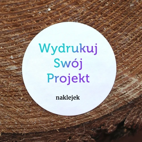 Okrągłe naklejki canva - 8 cm