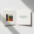 Geometryczne firmowe na Boże Narodzenie - 14,5x14,5 cm rozkładane