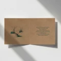 Eko kartki firmowe na Boże Narodzenie - zimowy las - 14,5x14,5 cm