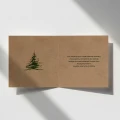 Eko kartki firmowe na Boże Narodzenie - zimowa choinka - 14,5x14,5 cm