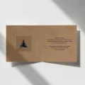 Eko kartki firmowe na Boże Narodzenie - zimowa choinka - 14,5x14,5 cm