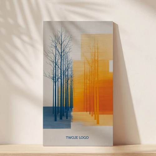 Minimalistyczne kartki firmowe na Boże Narodzenie - 10x21 rozkładane
