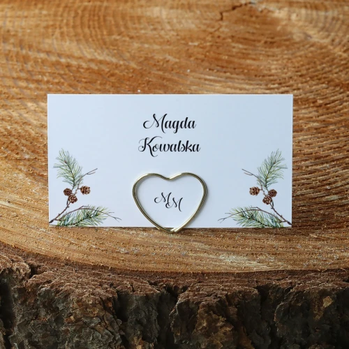 Winietki do stojaka z zimowym wiankiem