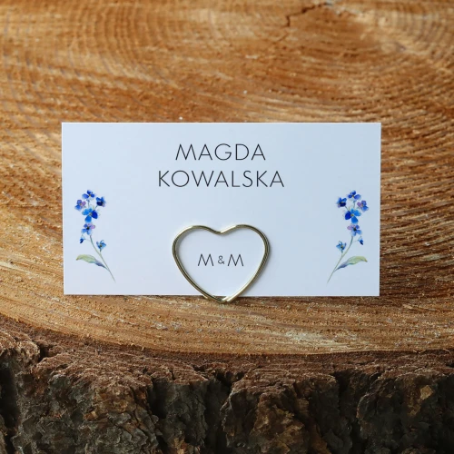 Winietki do stojaka z niezapominajką