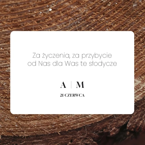 Naklejki na ciasto weselne