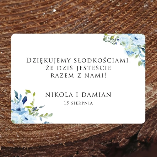 Naklejki na ciasto weselne