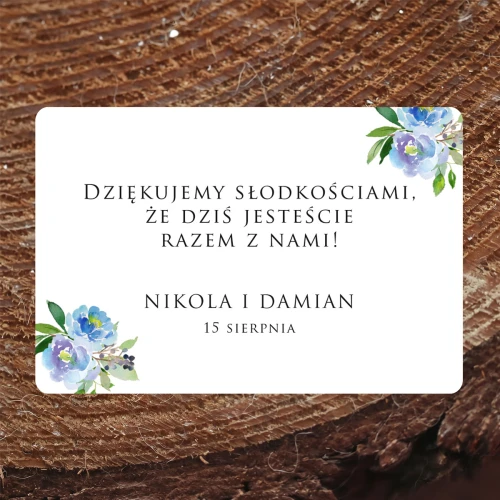 Naklejki na ciasto weselne