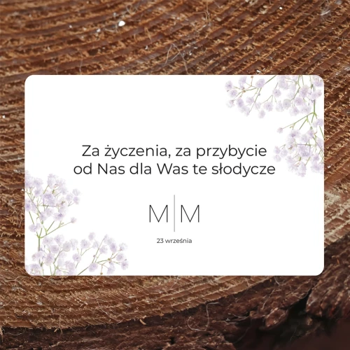 Naklejki na ciasto weselne