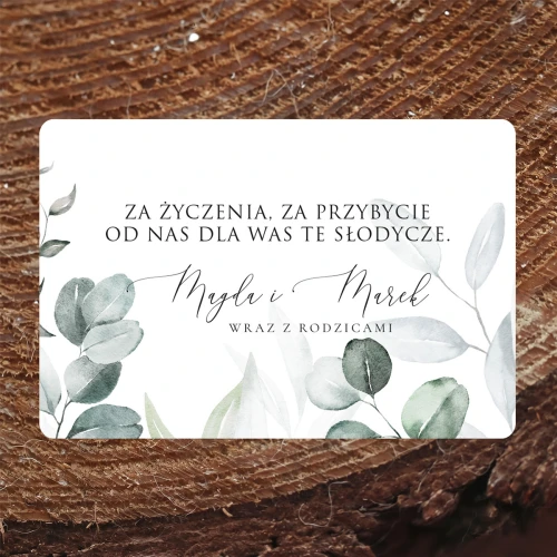 Naklejki na ciasto weselne