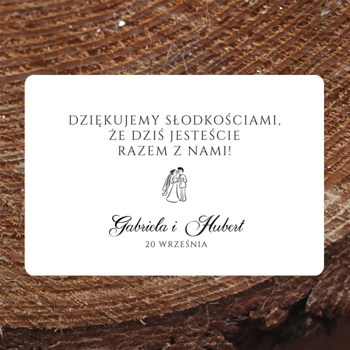 Naklejki na ciasto weselne