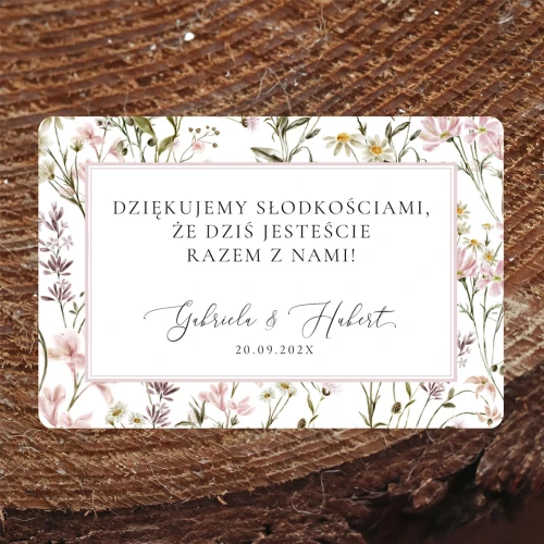 Naklejki na ciasto weselne