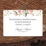 Naklejki na ciasto weselne