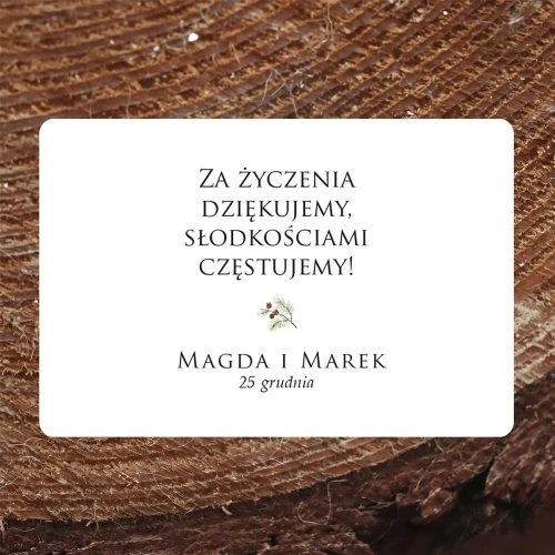 Naklejki na ciasto weselne