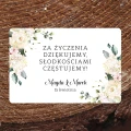 Naklejki na ciasto weselne z hortensją