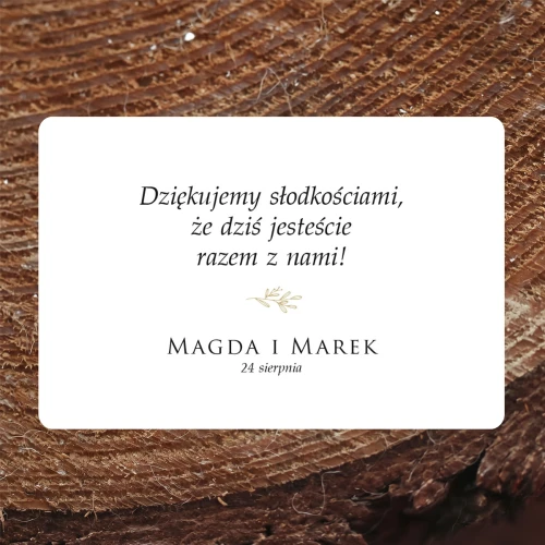 Naklejki na ciasto weselne