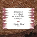 Naklejki na ciasto weselne z wrzosem