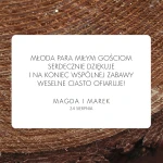 Naklejki na ciasto weselne