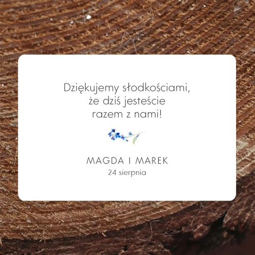 Naklejki na ciasto weselne