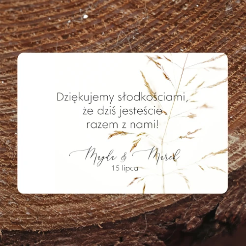 Naklejki na ciasto weselne
