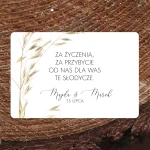 Naklejki na ciasto weselne