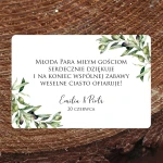 Naklejki na ciasto weselne