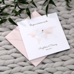 Zaproszenie ślubne drukowane z motywem mapy idealne dla podróżników