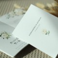 Zaproszenia ślubne drukowane z motywem białej róży