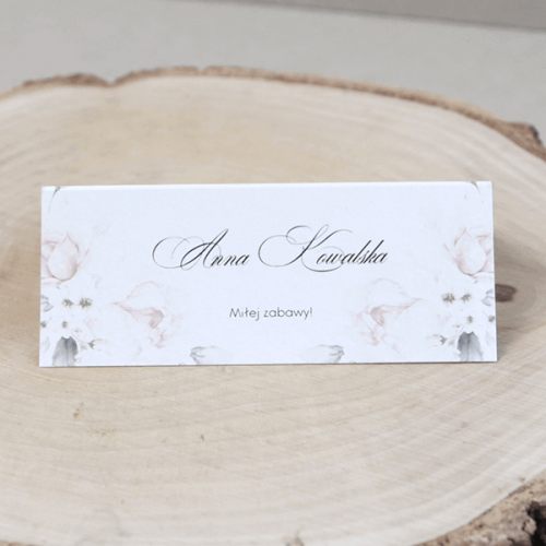 Winietki z motywem pudrowych róż