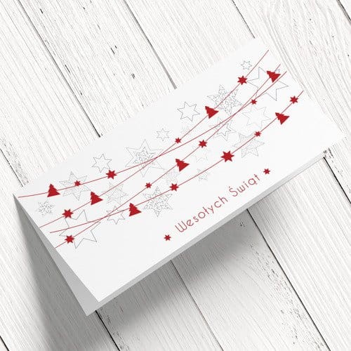 Neutralne Kartki firmowe na Boże Narodzenie