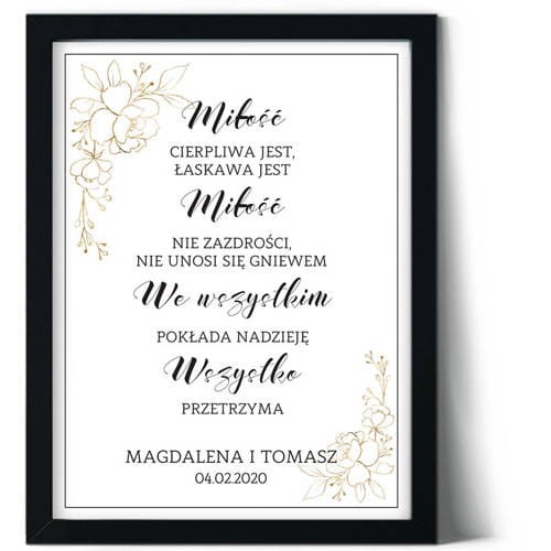 Plakat hymn o miłości