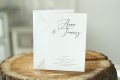 Ślubne zaproszenie minimalistyczne
