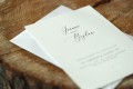 Ślubne zaproszenie minimalistyczne
