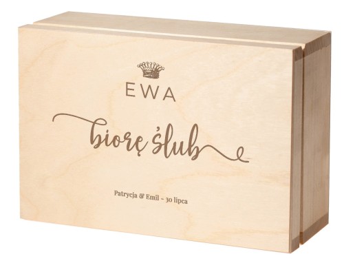 szkatułka, pudełko - biorę ślub!