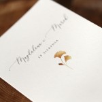 Zaproszenie ślubne miłorząb japoński