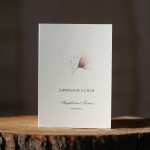 Delikatne zaproszenie ślubne 